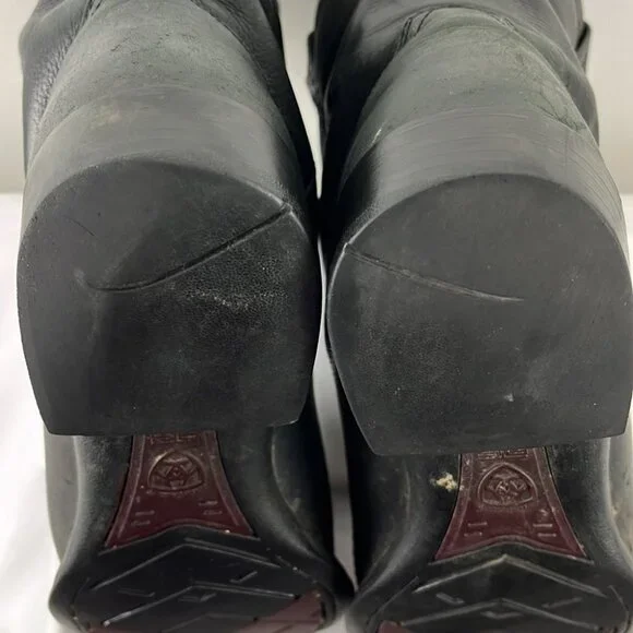 Ariat Men’s Black Leather Work Boots - Picture 14 of 14